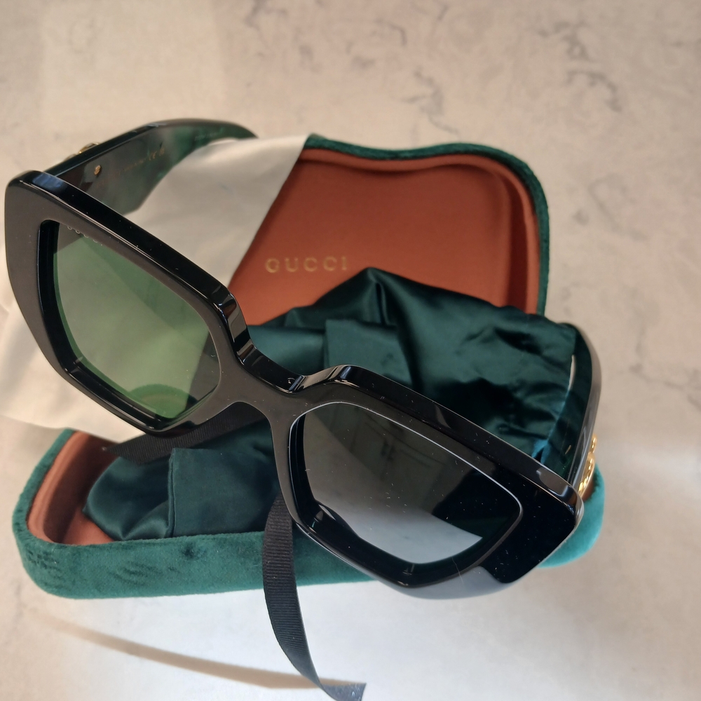 Gucci Sunglasses Green/Black Gucci Eyewear - Picture 6 of 14